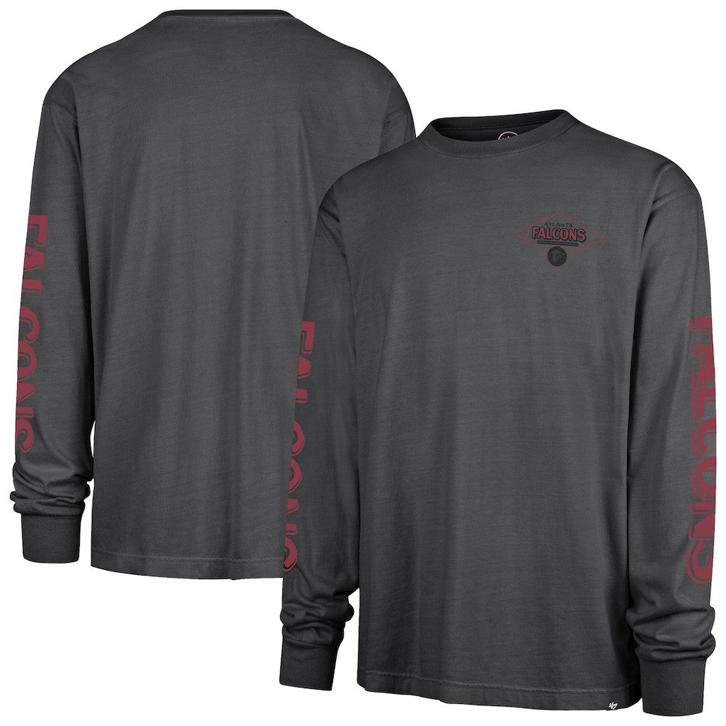 Atlanta Falcons '47 Cairn Ravine Foundation Long Sleeve T-Shirt - Black - 47 brand