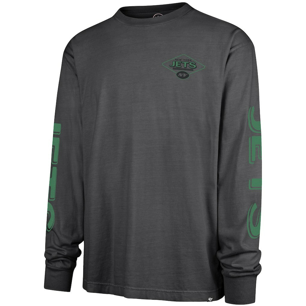New York Jets '47 Cairn Ravine Foundation Long Sleeve T-Shirt - Charcoal - 47 brand