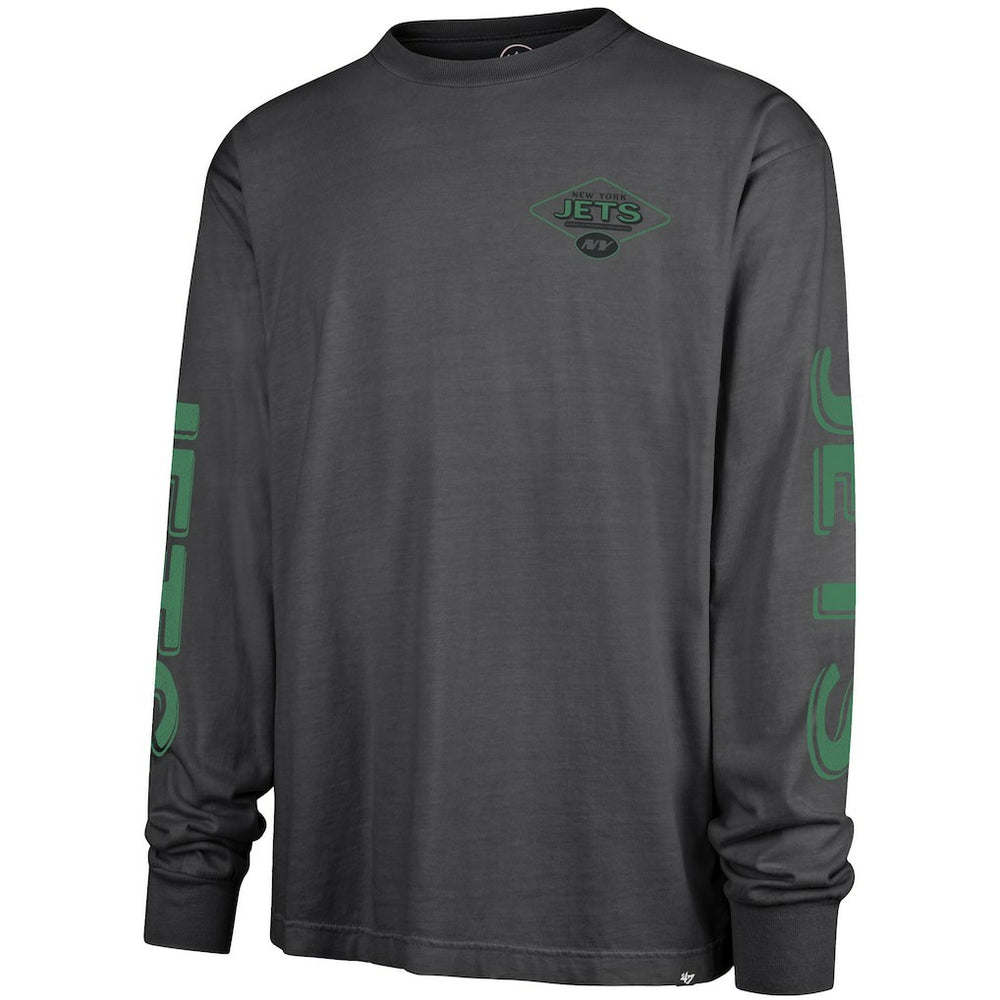 New York Jets '47 Cairn Ravine Foundation Long Sleeve T-Shirt - Charcoal - 47 brand