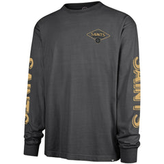New Orleans Saints '47 Cairn Ravine Foundation Long Sleeve T-Shirt - Black - 47 brand