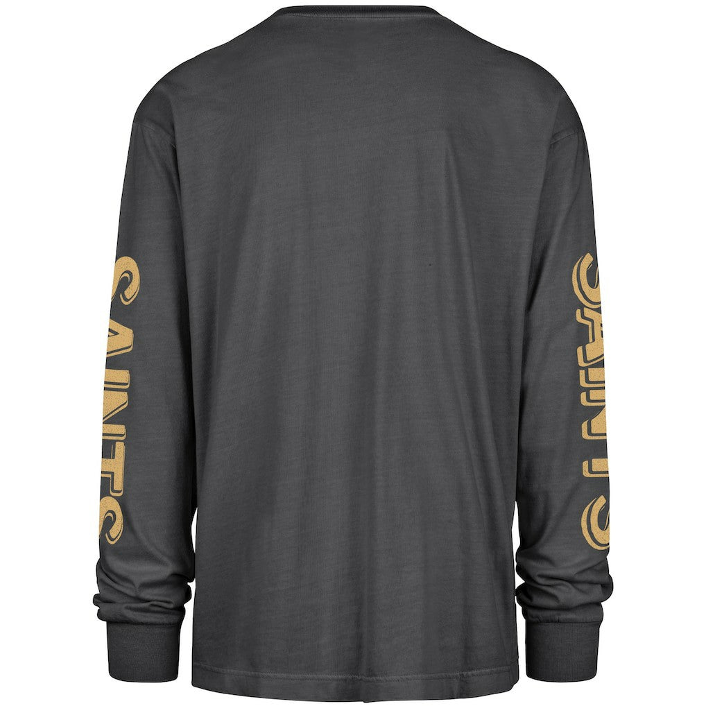 New Orleans Saints '47 Cairn Ravine Foundation Long Sleeve T-Shirt - Black - 47 brand