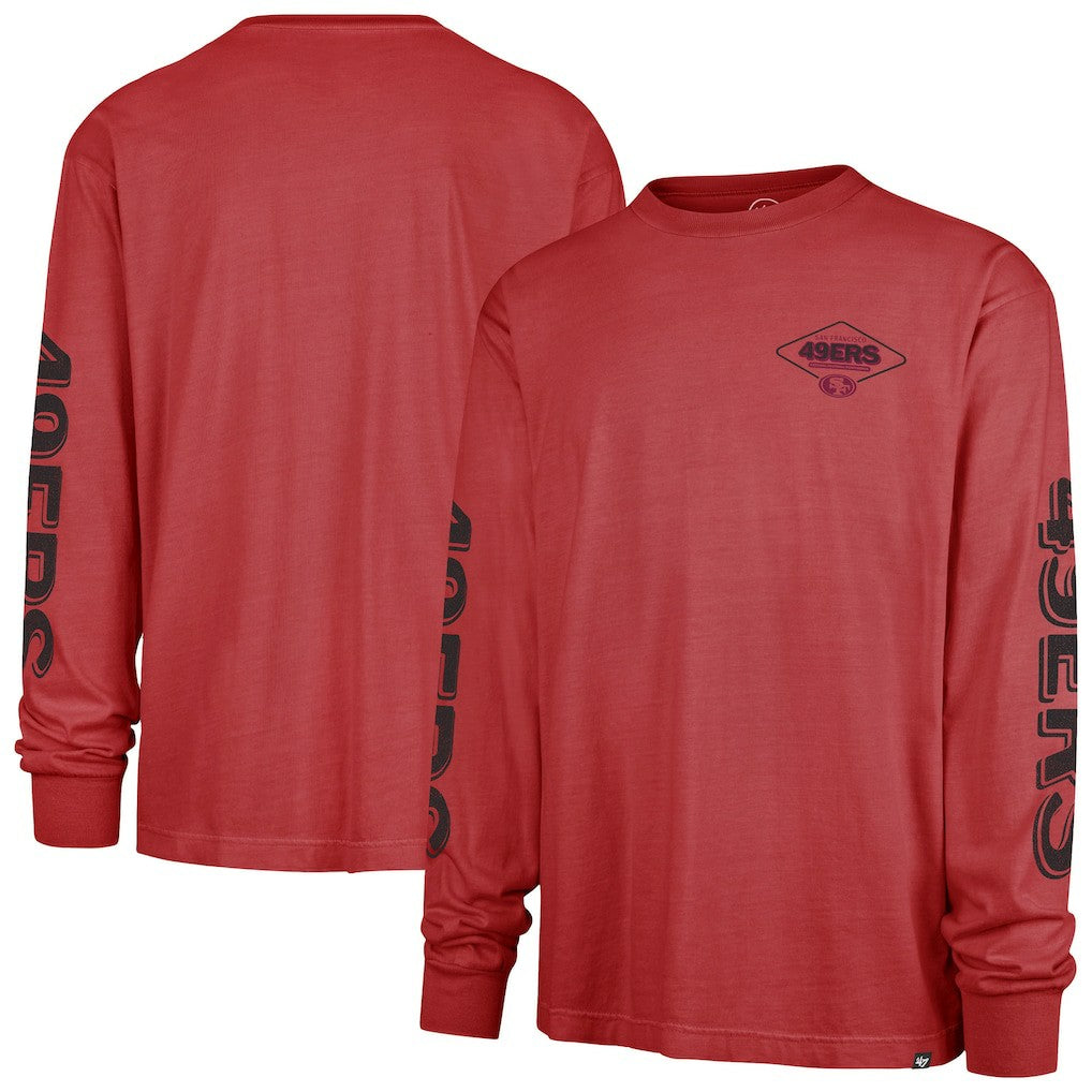 San Francisco 49ers '47 Cairn Ravine Foundation Long Sleeve T-Shirt - Scarlet - 47 brand