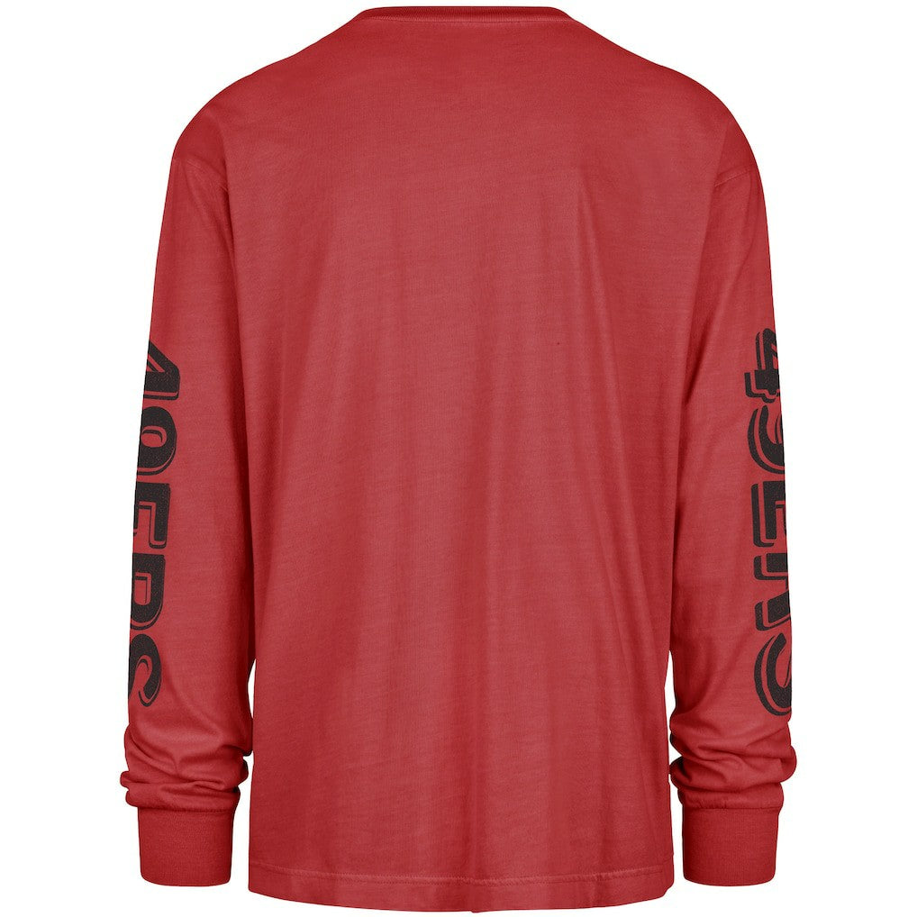 San Francisco 49ers '47 Cairn Ravine Foundation Long Sleeve T-Shirt - Scarlet - 47 brand