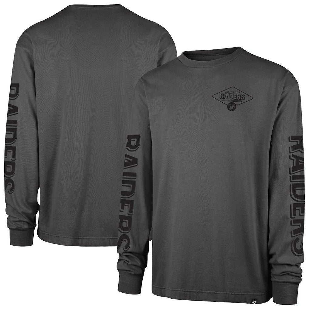 Las Vegas Raiders '47 Cairn Ravine Foundation Long Sleeve T-Shirt - Black - 47 brand