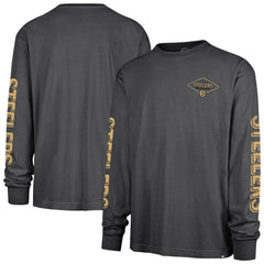 Pittsburgh Steelers '47 Cairn Ravine Foundation Long Sleeve T-Shirt - Black - 47 brand