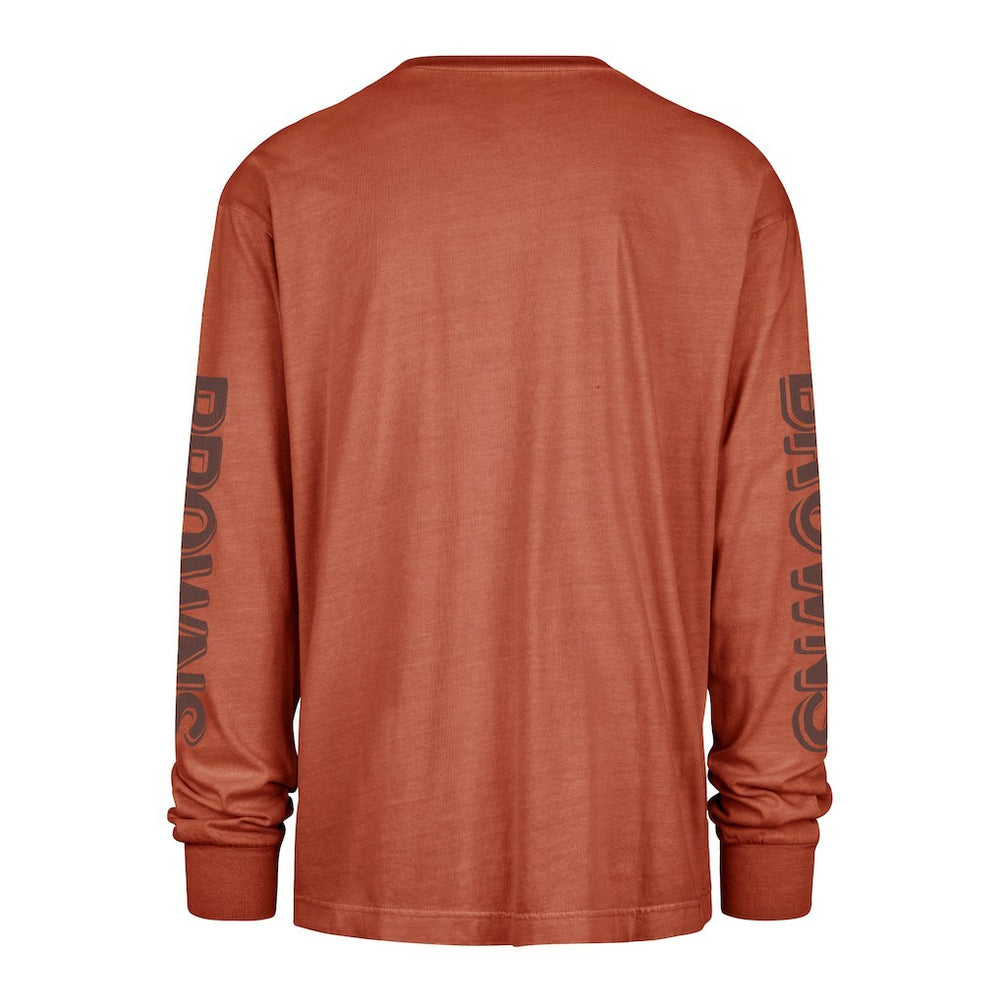 Cleveland Browns '47 Cairn Ravine Foundation Throwback Long Sleeve T-Shirt - Orange - 47 brand