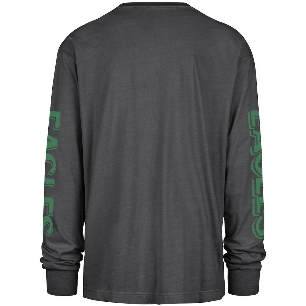 Philadelphia Eagles '47 Cairn Ravine Foundation Throwback Long Sleeve T-Shirt - Black - 47 brand