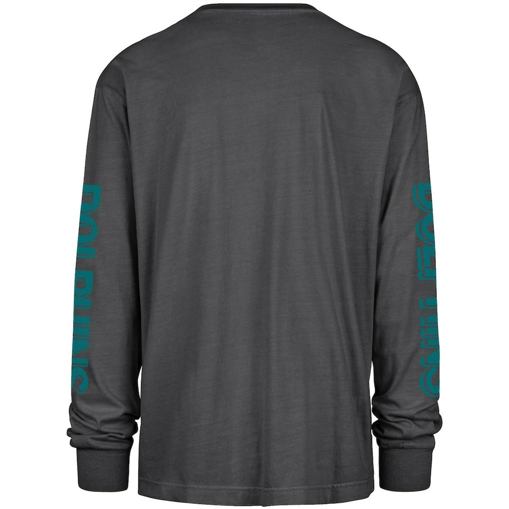 Miami Dolphins '47 Cairn Ravine Foundation Throwback Long Sleeve T-Shirt - Black - 47 brand