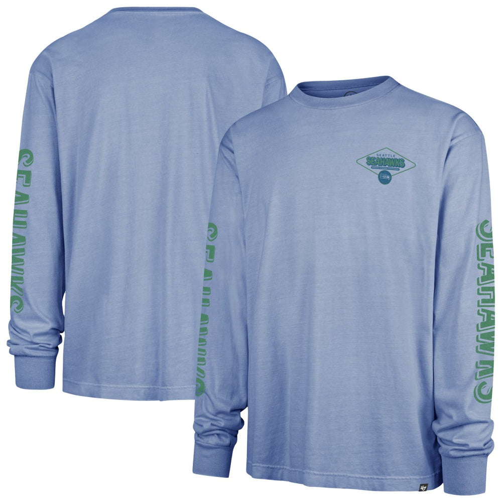 Seattle Seahawks '47 Cairn Ravine Foundation Throwback Long Sleeve T-Shirt - Blue - 47 brand