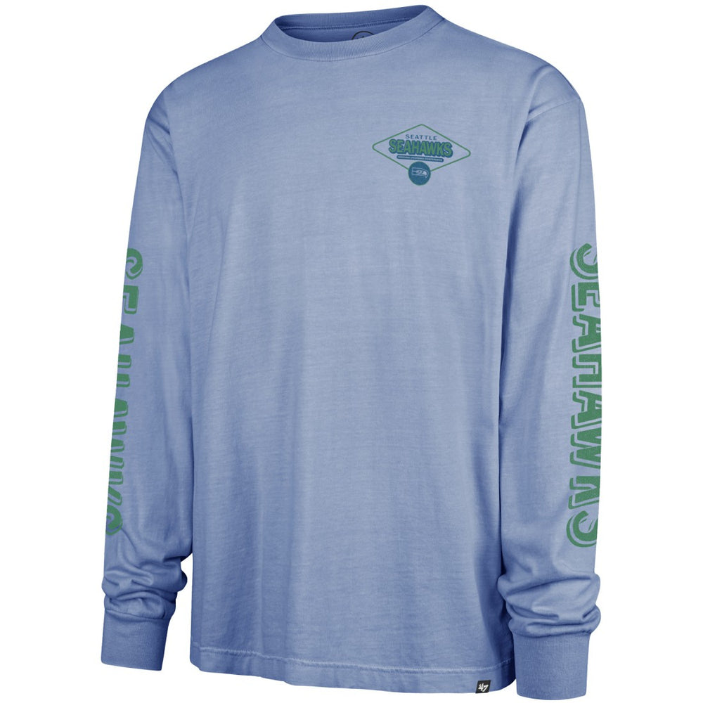 Seattle Seahawks '47 Cairn Ravine Foundation Throwback Long Sleeve T-Shirt - Blue - 47 brand