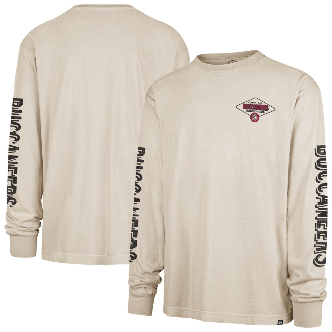 Tampa Bay Buccaneers '47 Cairn Ravine Foundation Throwback Long Sleeve T-Shirt - Tan - 47 brand