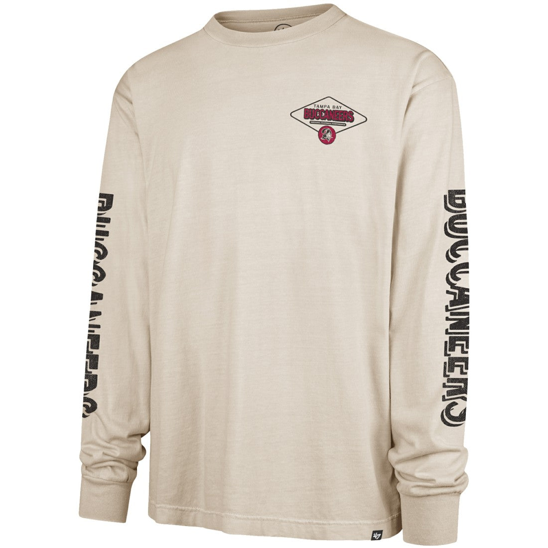 Tampa Bay Buccaneers '47 Cairn Ravine Foundation Throwback Long Sleeve T-Shirt - Tan - 47 brand