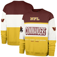Washington Commanders '47 Breeze Maximalist Sweatshirt - Burgundy/Gold - 47 brand