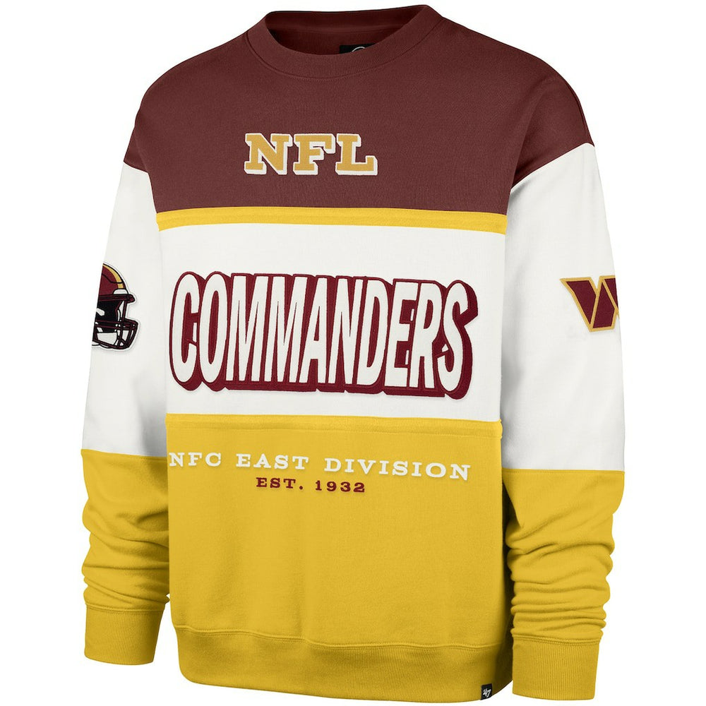 Washington Commanders '47 Breeze Maximalist Sweatshirt - Burgundy/Gold - 47 brand