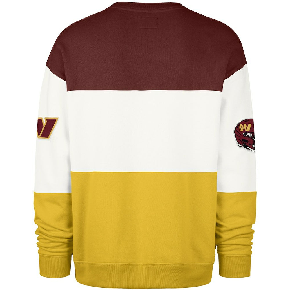 Washington Commanders '47 Breeze Maximalist Sweatshirt - Burgundy/Gold - 47 brand