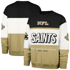 New Orleans Saints '47 Breeze Maximalist Sweatshirt - Black/Gold - 47 brand