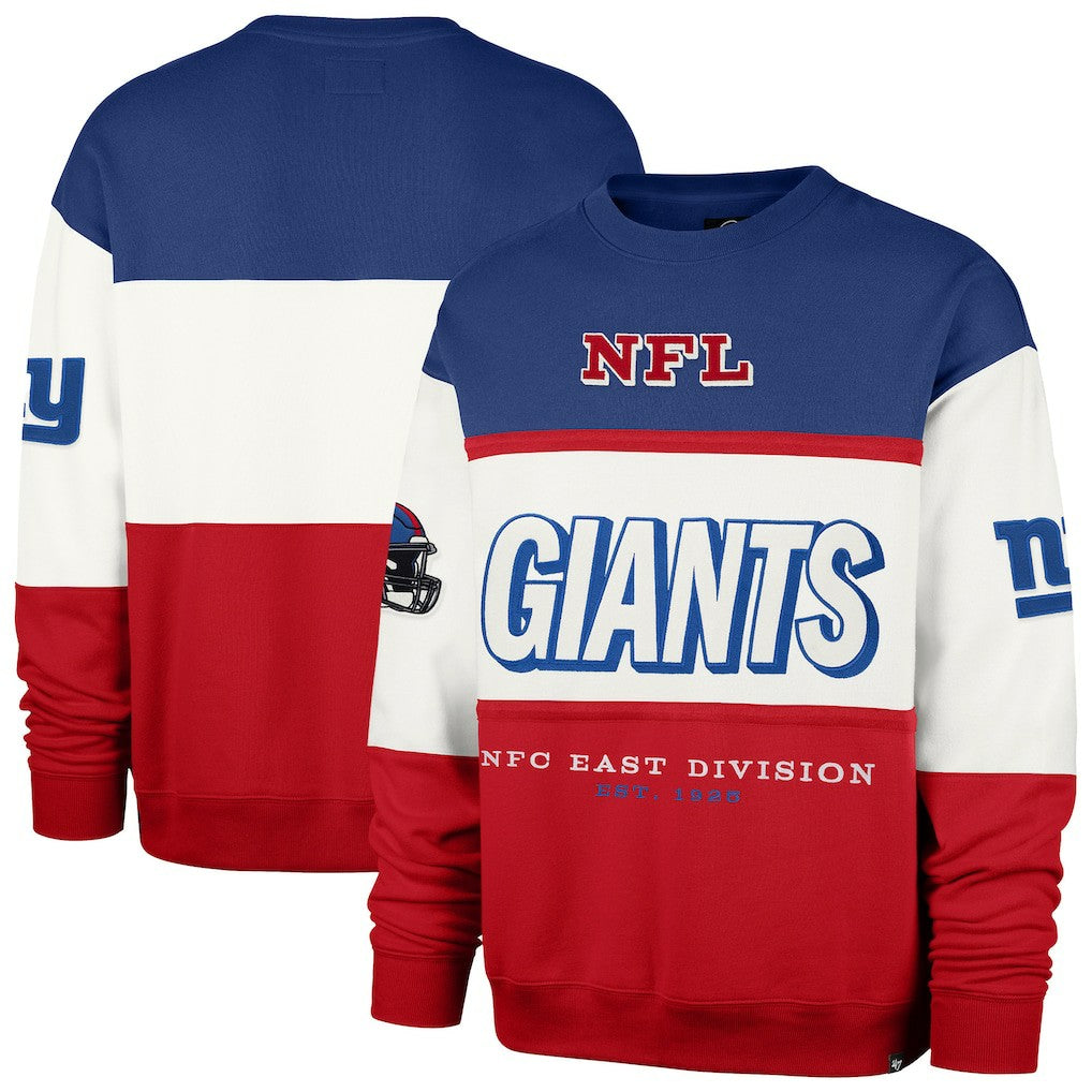 New York Giants '47 Breeze Maximalist Sweatshirt - Royal/Red - 47 brand