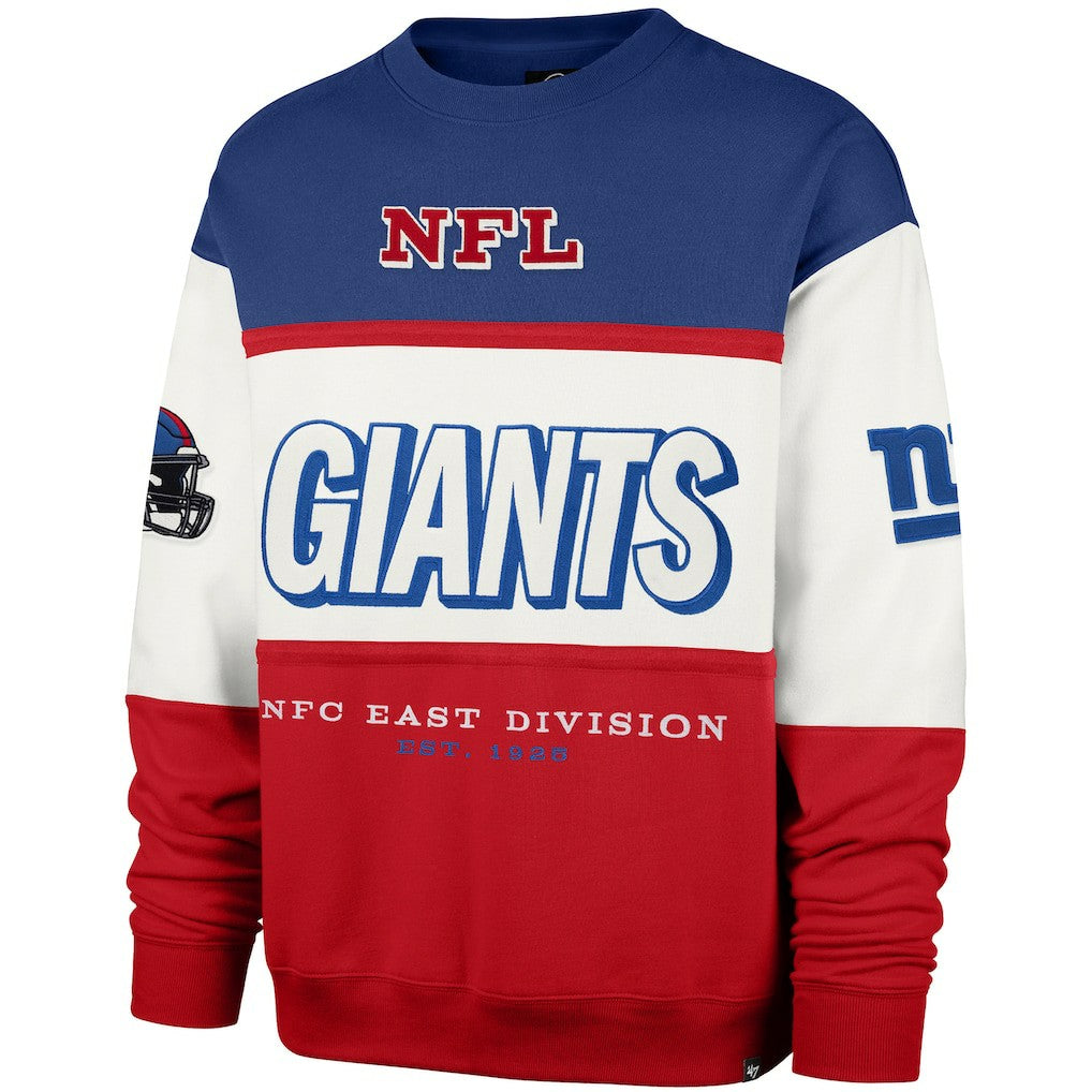 New York Giants '47 Breeze Maximalist Sweatshirt - Royal/Red - 47 brand