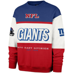 New York Giants '47 Breeze Maximalist Sweatshirt - Royal/Red - 47 brand
