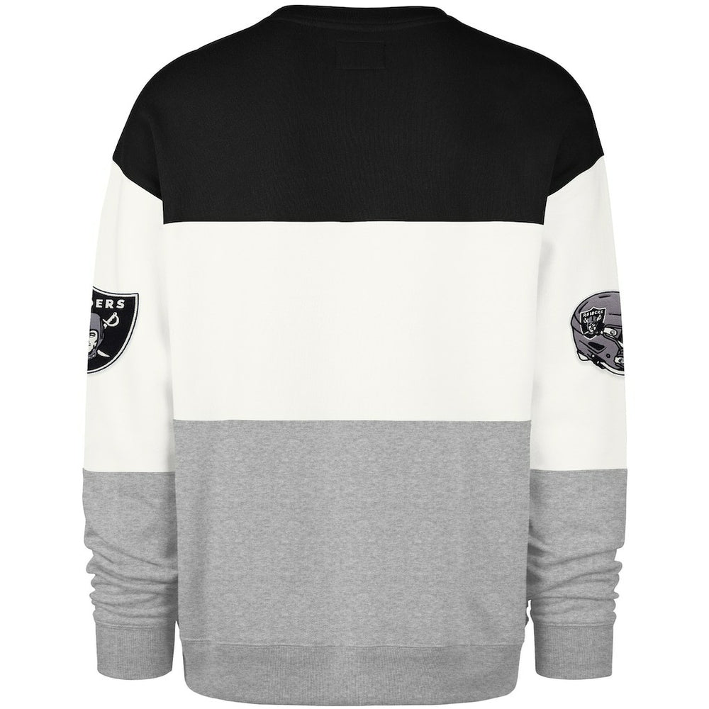 Las Vegas Raiders '47 Breeze Maximalist Sweatshirt - Black/Gray - 47 brand