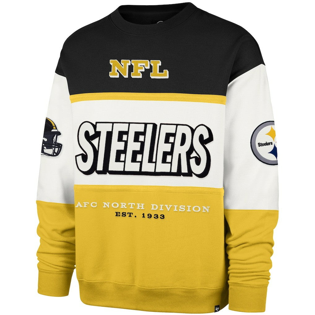 Pittsburgh Steelers '47 Breeze Maximalist Sweatshirt - Black/Gold - 47 brand