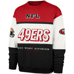 San Francisco 49ers '47 Breeze Maximalist Sweatshirt - Scarlet/Black - 47 brand