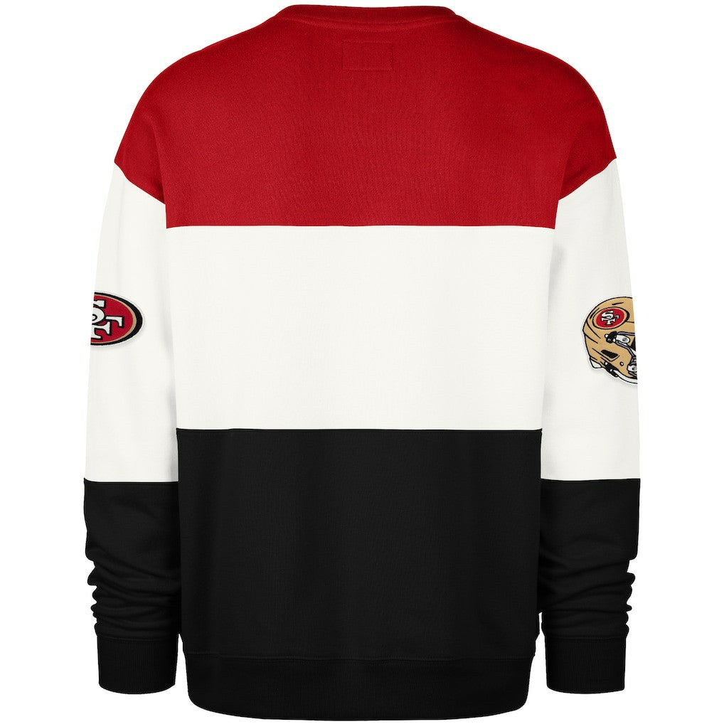 San Francisco 49ers '47 Breeze Maximalist Sweatshirt - Scarlet/Black - 47 brand