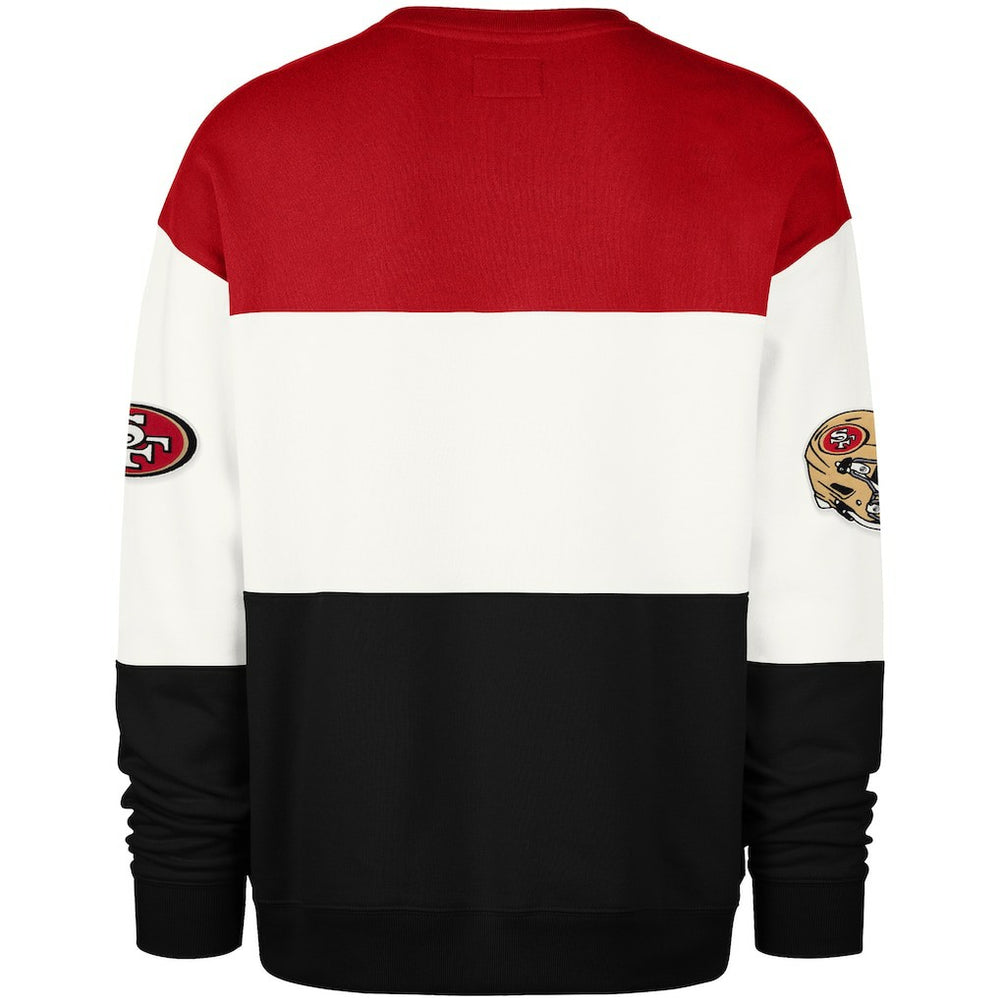 San Francisco 49ers '47 Breeze Maximalist Sweatshirt - Scarlet/Black - 47 brand