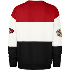 San Francisco 49ers '47 Breeze Maximalist Sweatshirt - Scarlet/Black - 47 brand