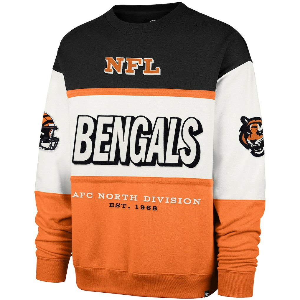 Cincinnati Bengals '47 Breeze Maximalist Sweatshirt - Black/Orange - 47 brand