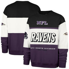 Baltimore Ravens '47 Breeze Maximalist Sweatshirt - Black/Purple - 47 brand