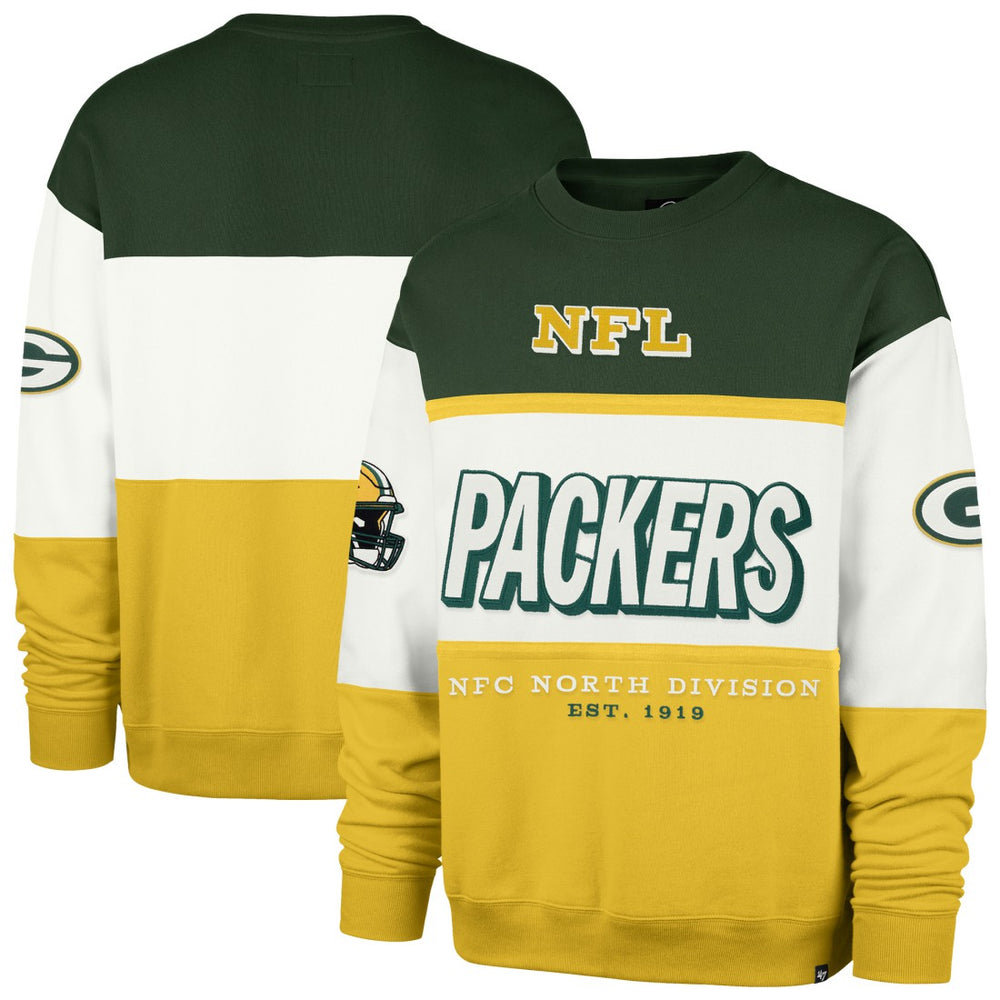 Green Bay Packers '47 Breeze Maximalist Sweatshirt - Green/Gold - 47 brand