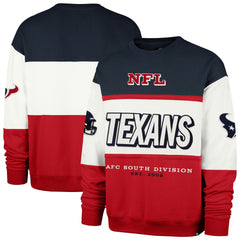 Houston Texans '47 Breeze Maximalist Sweatshirt - Navy/Red - 47 brand