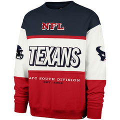 Houston Texans '47 Breeze Maximalist Sweatshirt - Navy/Red - 47 brand