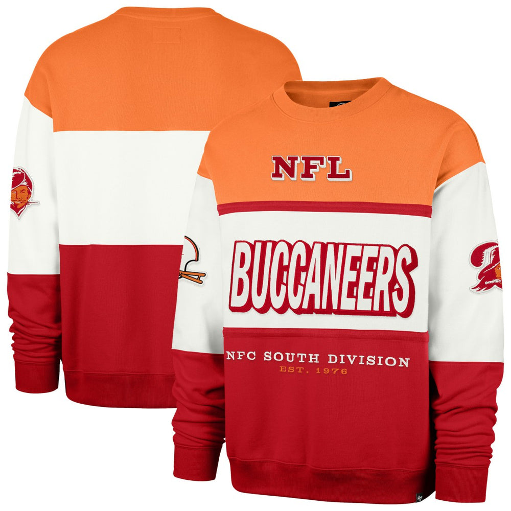Tampa Bay Buccaneers '47 Throwback Breeze Maximalist Sweatshirt - Orange/Red - 47 brand