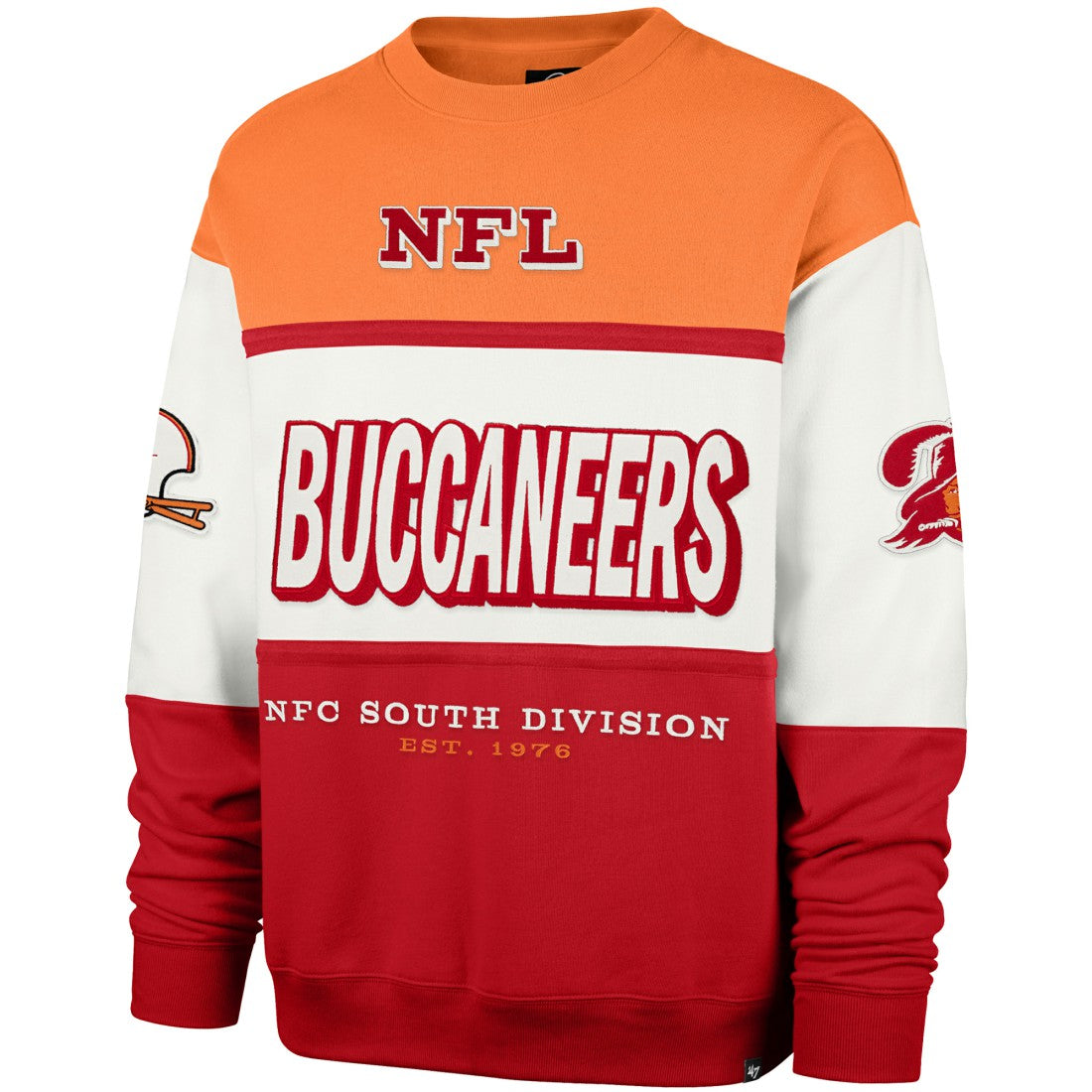 Tampa Bay Buccaneers '47 Throwback Breeze Maximalist Sweatshirt - Orange/Red - 47 brand