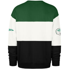 New York Jets '47 Throwback Breeze Maximalist Sweatshirt - Kelly Green/Black - 47 brand