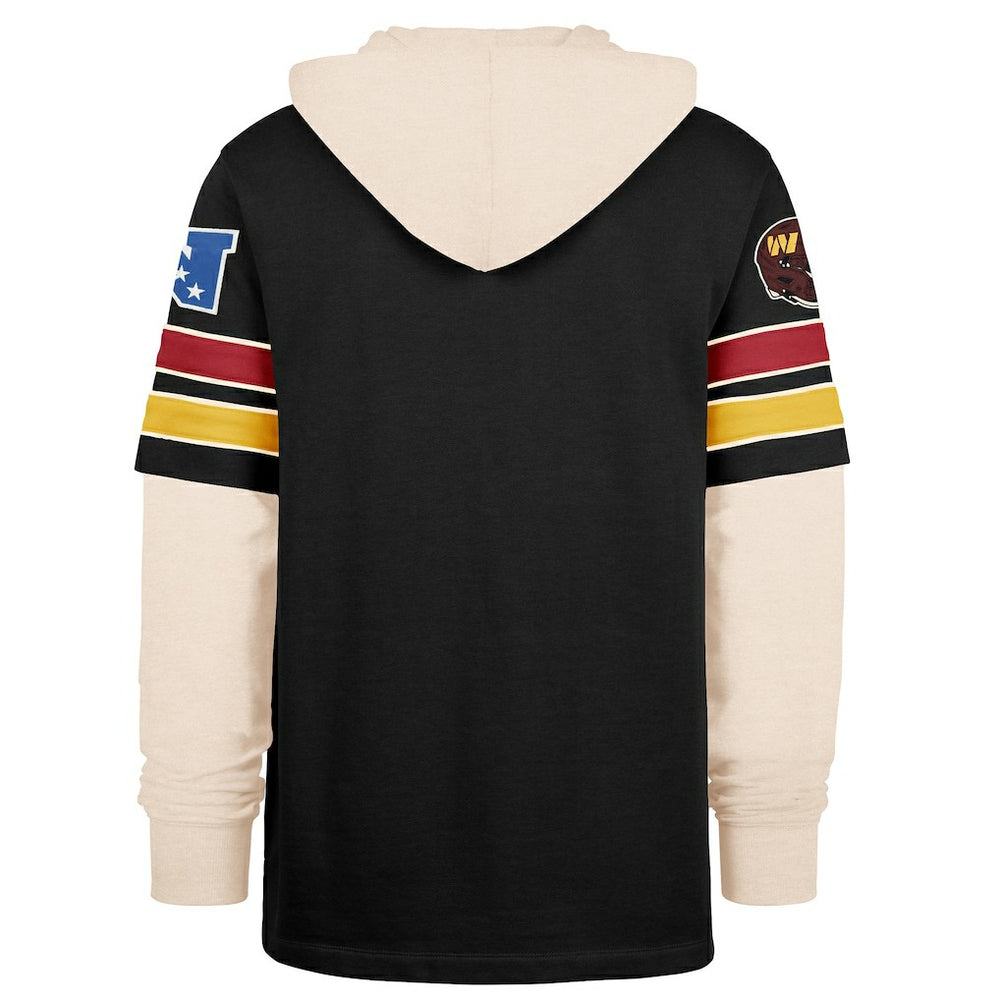 Washington Commanders '47 Split Zone Cornerback Duo Hoodie - Black - 47 brand