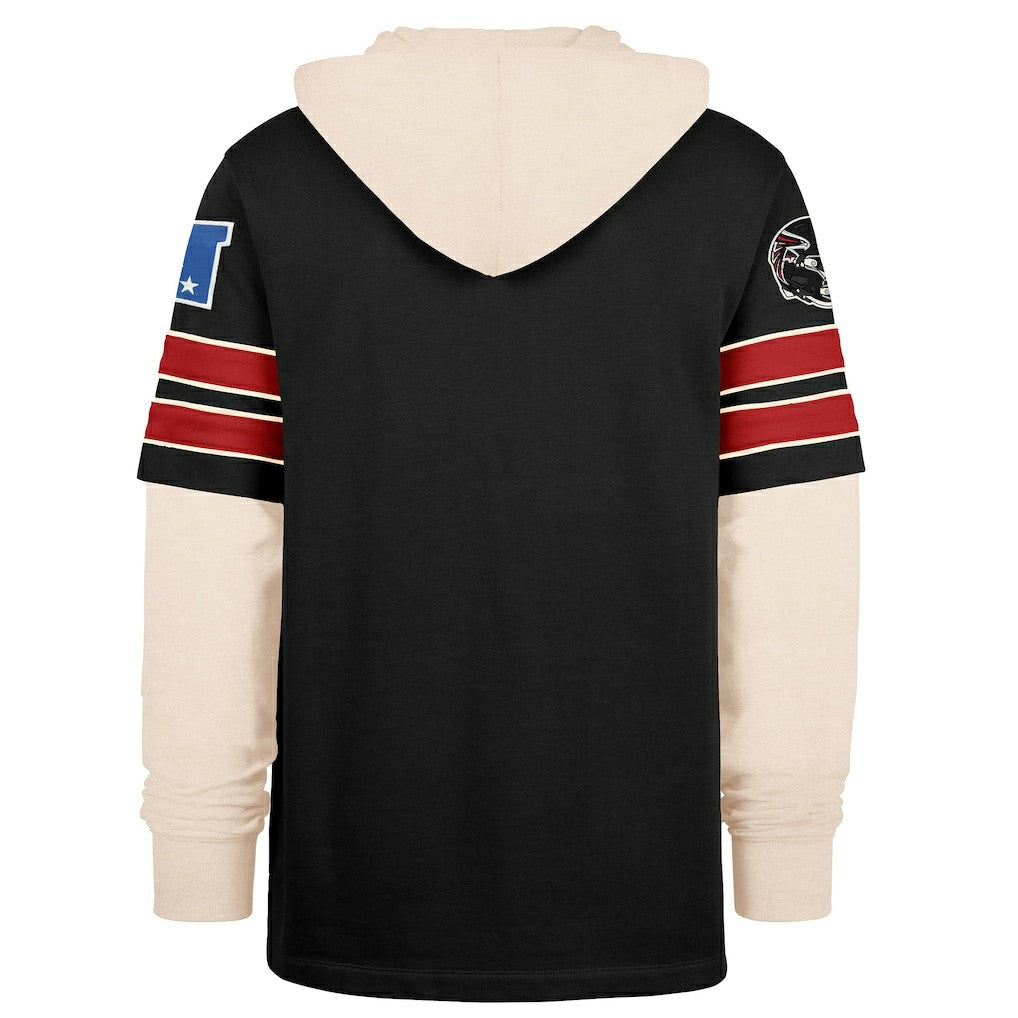 Atlanta Falcons '47 Split Zone Cornerback Duo Hoodie - Black - 47 brand