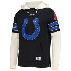 Indianapolis Colts '47 Split Zone Cornerback Duo Hoodie - Black - 47 brand