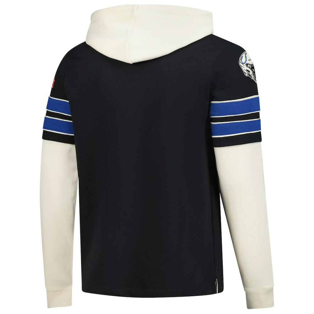 Indianapolis Colts '47 Split Zone Cornerback Duo Hoodie - Black - 47 brand