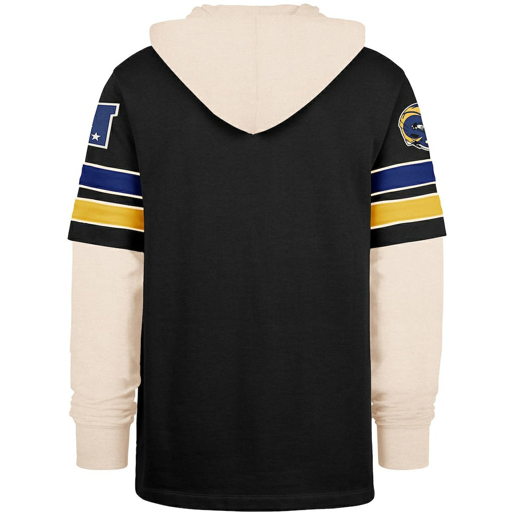 Los Angeles Rams '47 Split Zone Cornerback Duo Hoodie - Black - 47 brand