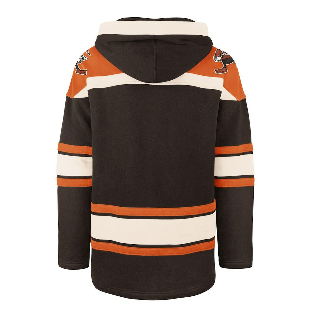 Cleveland Browns '47 Throwback Superior Lacer Hoodie - Brown - 47 brand