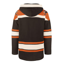 Cleveland Browns '47 Throwback Superior Lacer Hoodie - Brown - 47 brand