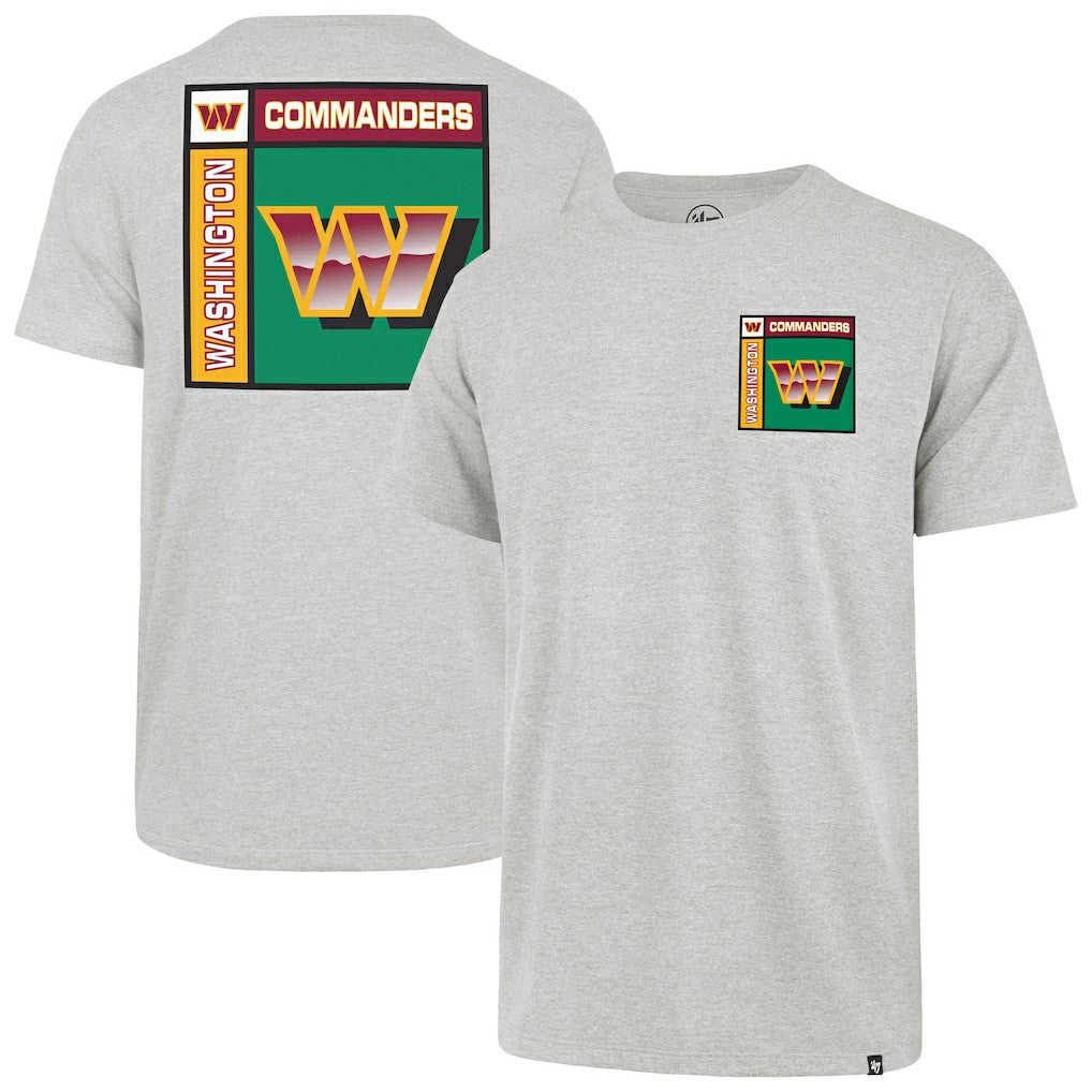 Washington Commanders '47 Chrome Plate Franklin T-Shirt - Gray - 47 brand