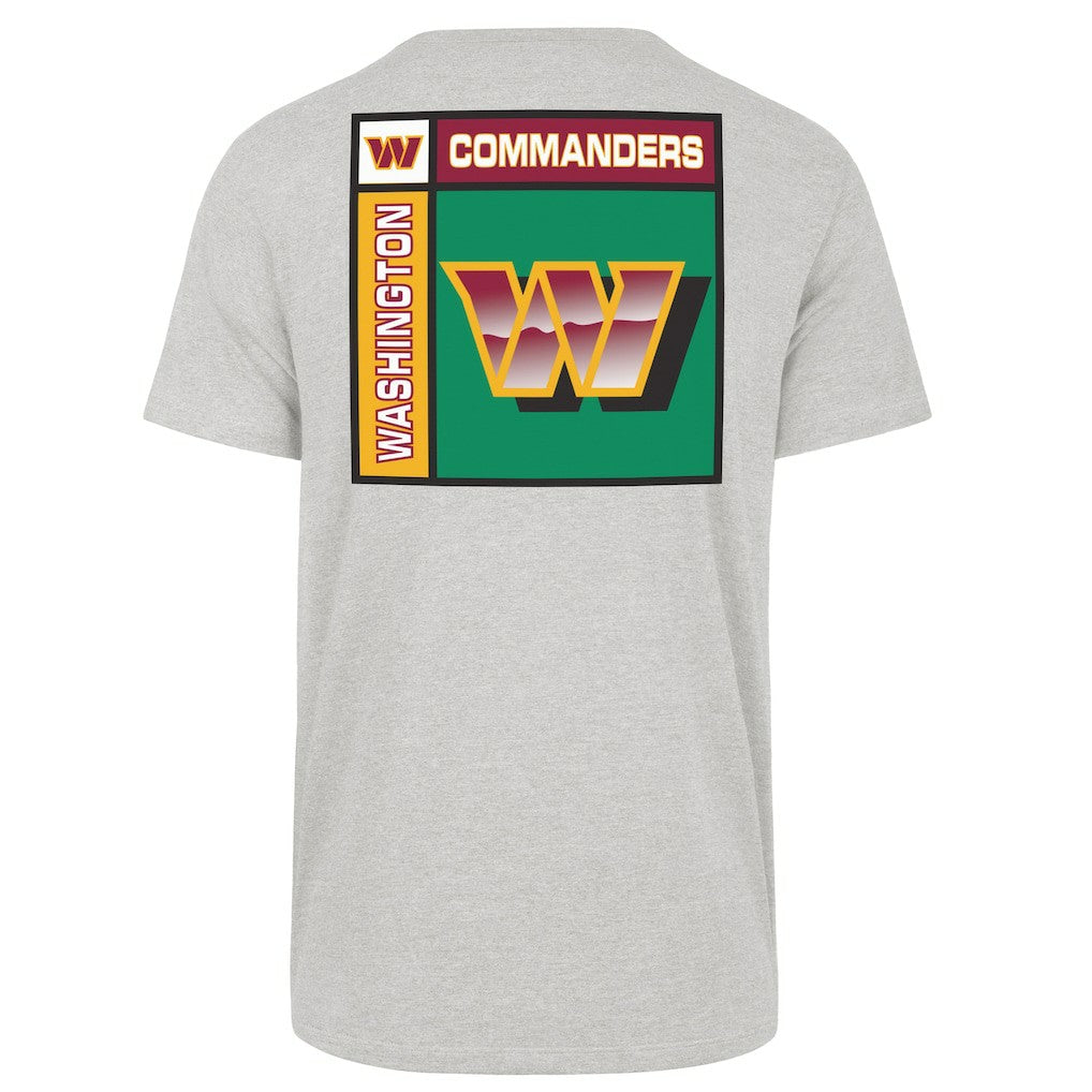 Washington Commanders '47 Chrome Plate Franklin T-Shirt - Gray - 47 brand