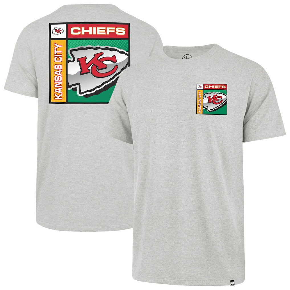 Kansas City Chiefs '47 Chrome Plate Franklin T-Shirt - Gray - 47 brand
