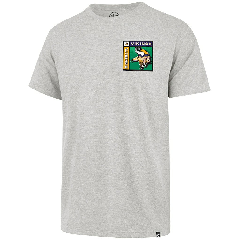 Minnesota Vikings '47 Chrome Plate Franklin T-Shirt - Gray - 47 brand
