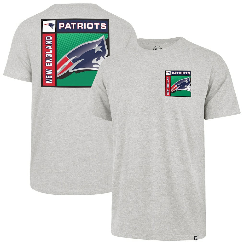 New England Patriots '47 Chrome Plate Franklin T-Shirt - Gray - 47 brand
