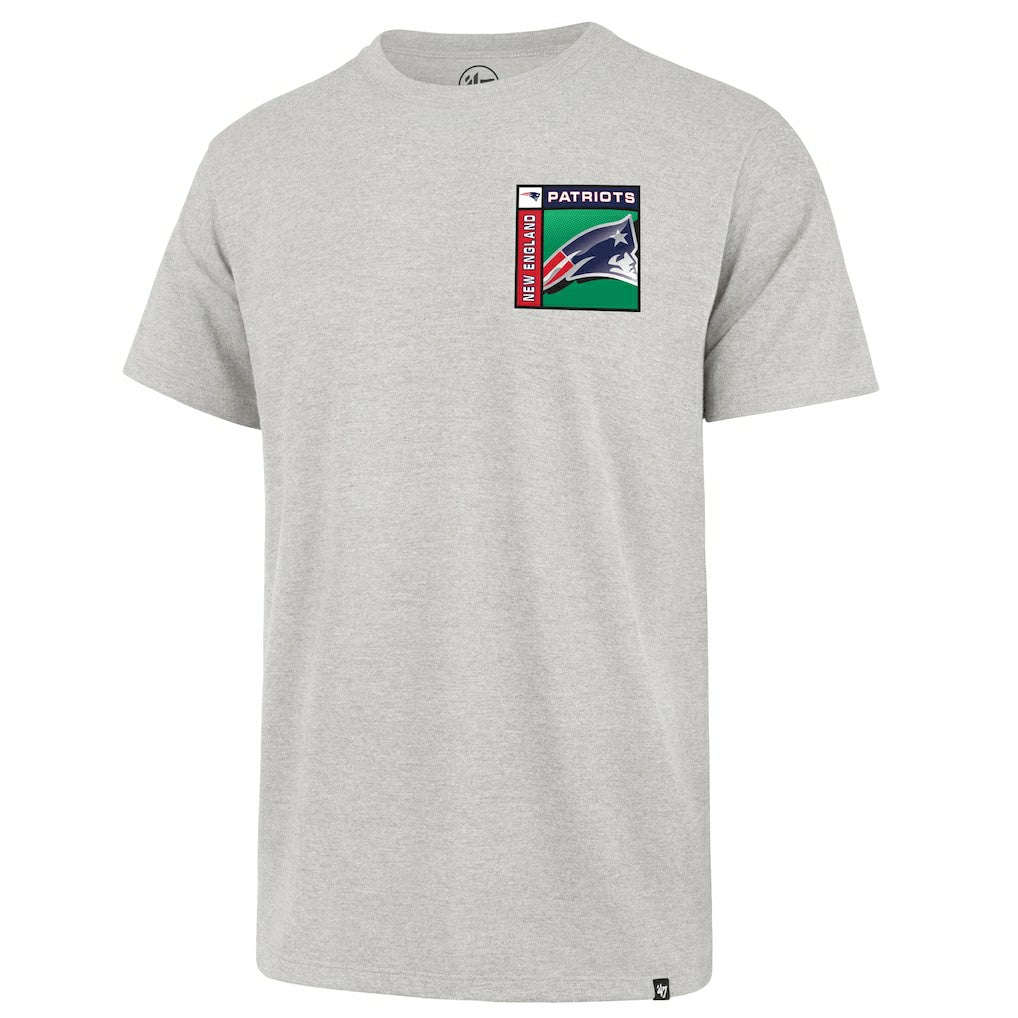New England Patriots '47 Chrome Plate Franklin T-Shirt - Gray - 47 brand